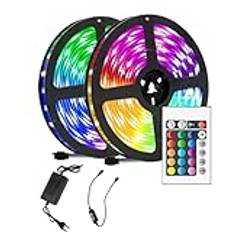 osiuujkw Vattentät LED Strip Lights för utomhus och inomhus IPX4 Vattentät ABS RGB Ljus Strip USB Led Strip Tape LED Giftfri, Typ 3, 20M ej vattentät