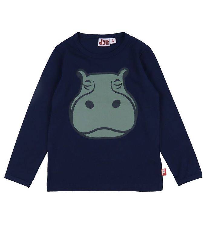 DYR-Cph Bluse - DYRRoar - Navy Flodhest - DYR-Cph - 3 år (98) - Bluse