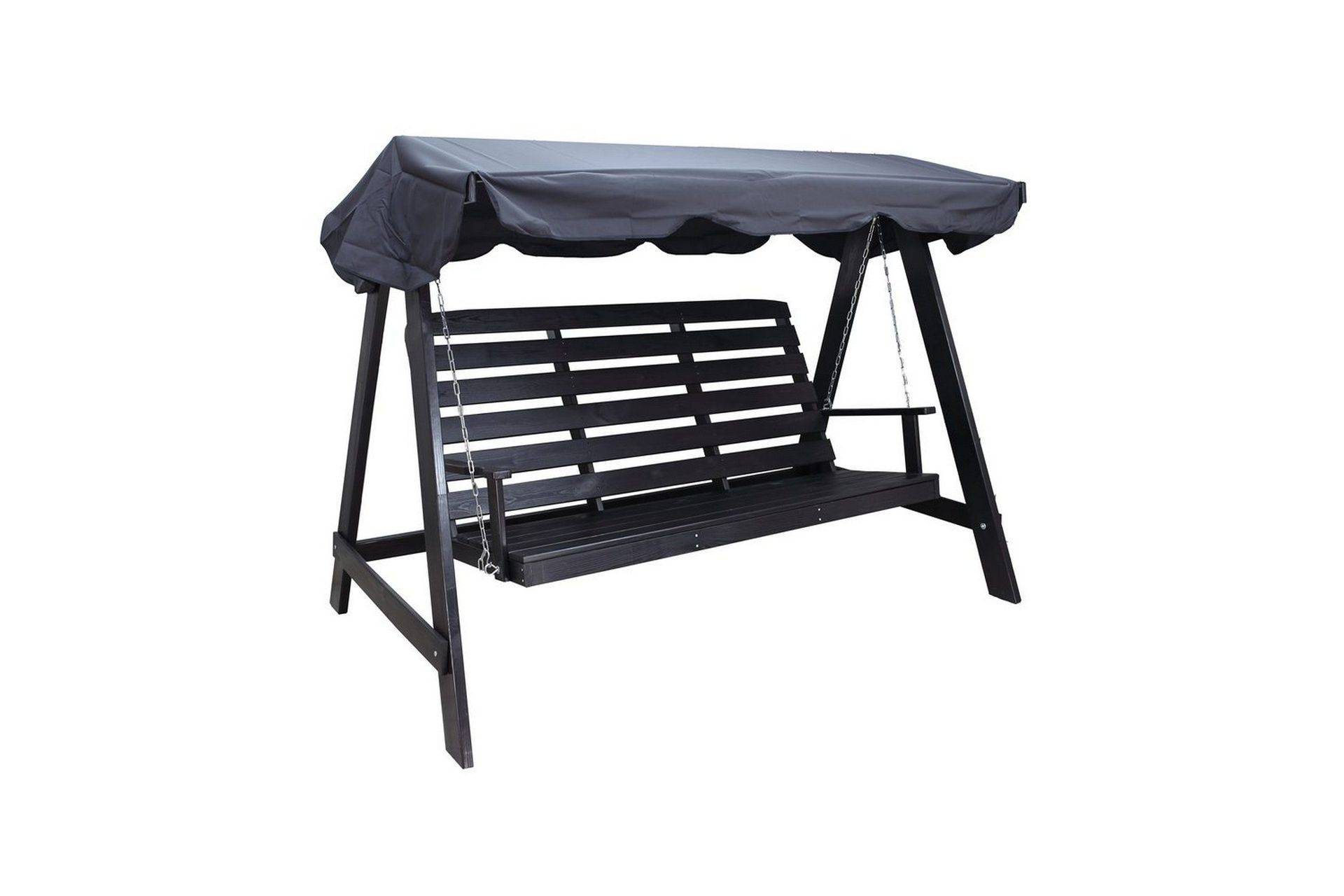 Comfort Garden Hammock Pelle med Tak - Svart & Hängsoffa