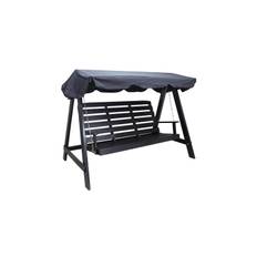 Comfort Garden Hammock Pelle med Tak - Svart &amp; Hängsoffa