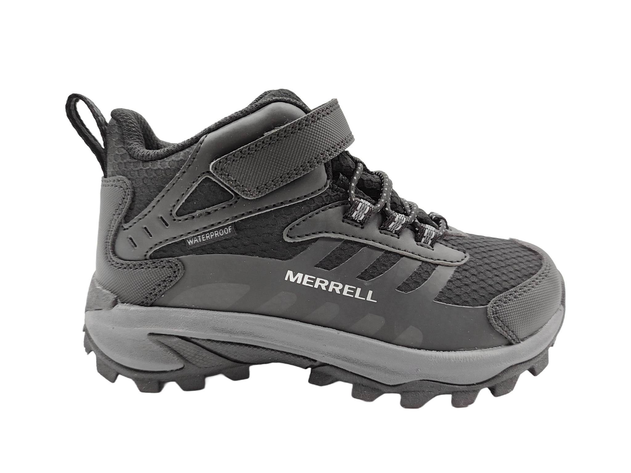 Kid's Moab Speed 2 Mid Wtpf A/C - Triple Black - Sort / 30