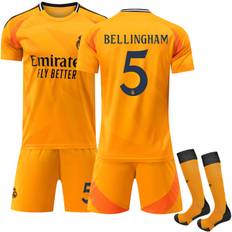 Real Madrid Bortefodboldtrøje til Børn 2024-2025 Nr. 5 Bellingham 24