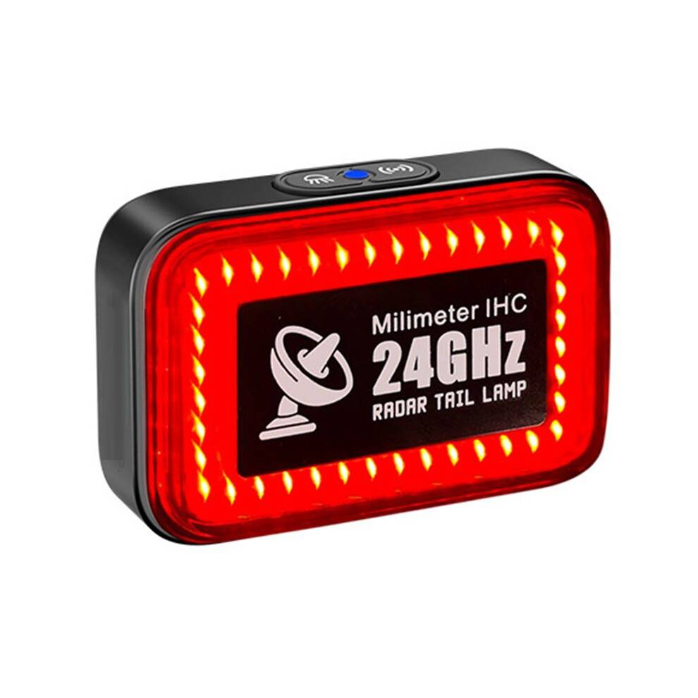 24GHz Bicycle Taillight Sensing Cycling Warning Light IP64 Waterproof LED Bicycle Light Bike Accessories