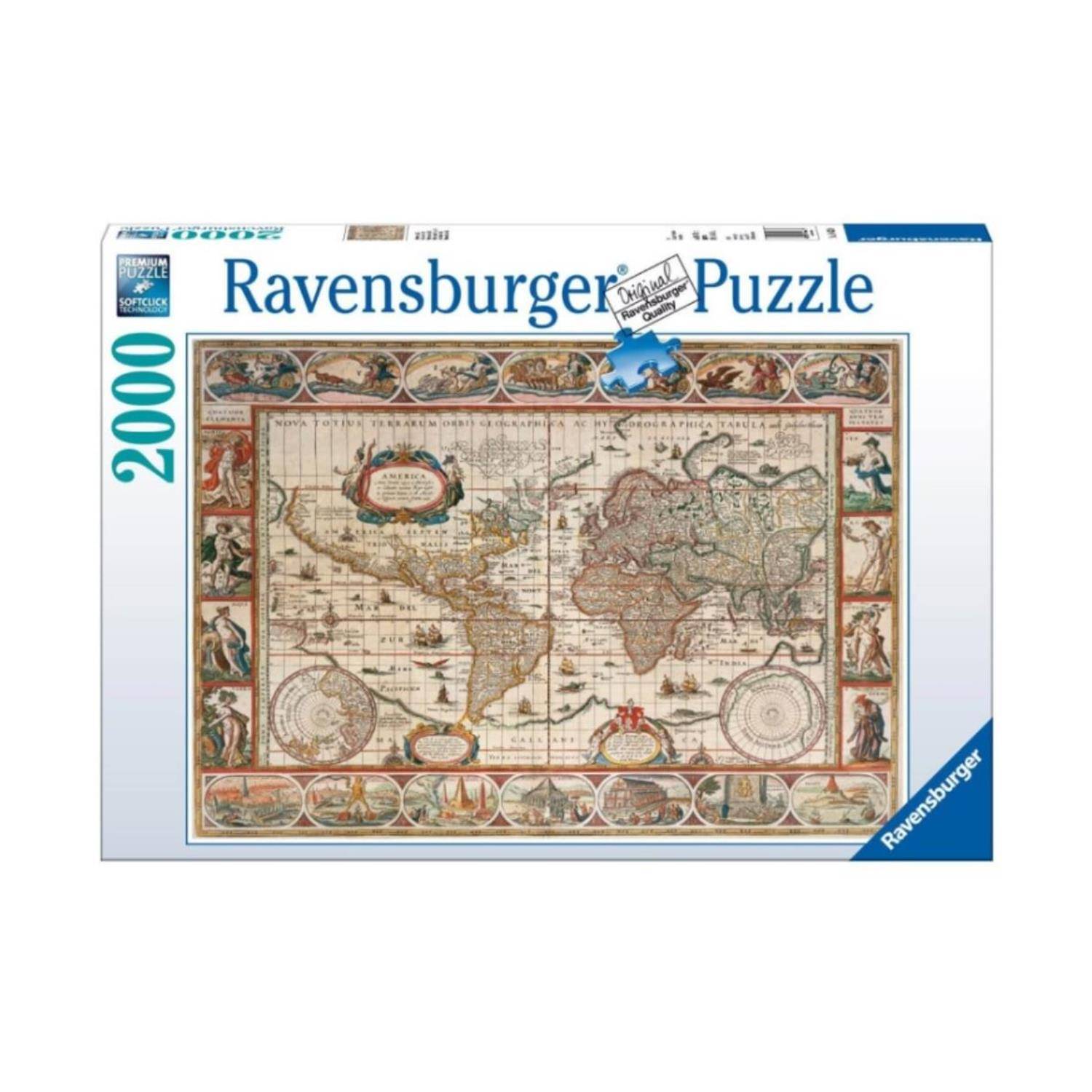 Puzzle: World Map from 1650 (2000pcs)