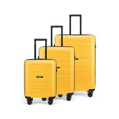 Airbox AZ13 3-set Resväskor 75/65/55cm L/M/S - SunburstYELLOW - Gul