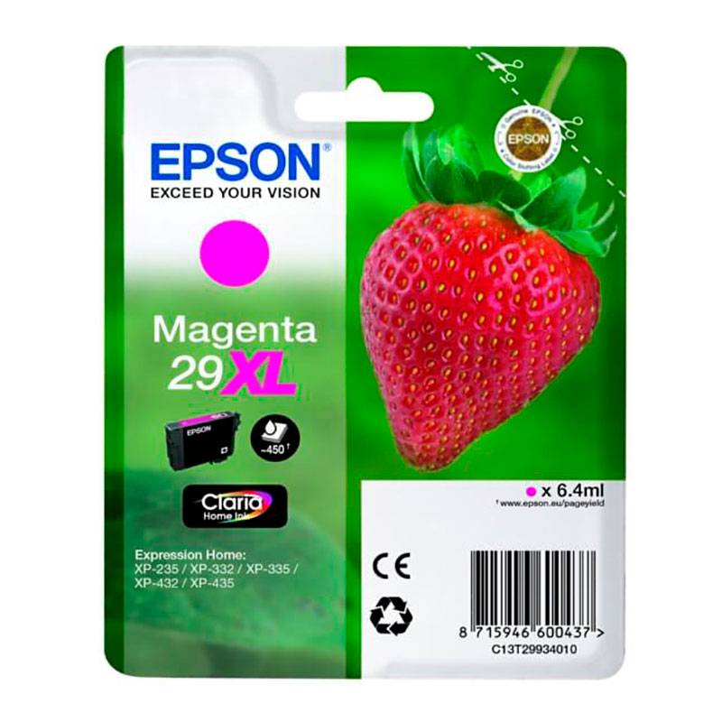 Epson 29XL Blækpatron (450 sider) Magenta