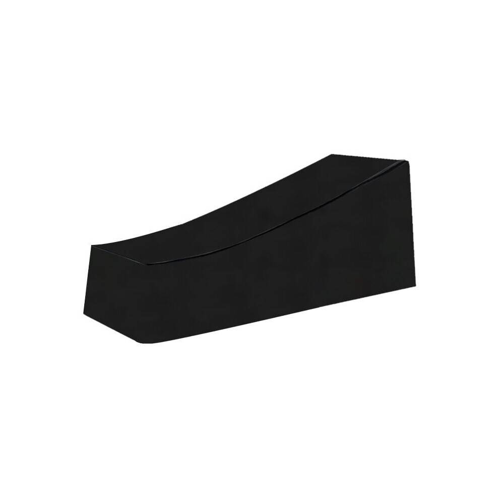 Kraftigt chaiselongbetræk, universalbeskytter til havemøbler, vandtæt sort holdbart polyesterstof, 200L x 75B x 40H/80H CM