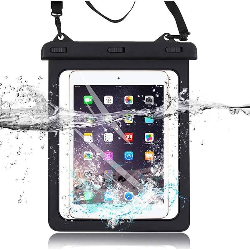 Waterproof Tablet Bag Pouch Case for Samsung Galaxy Tab A8 A7 S6 S7 Lite Pad 5 Kindle Android Universal Full Cover svart