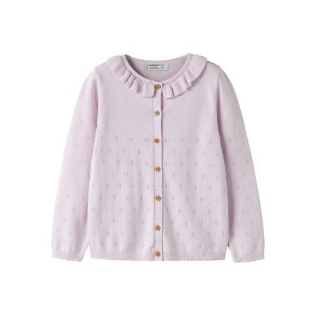 NAME IT Strik Cardigan Diame Lavender Fog