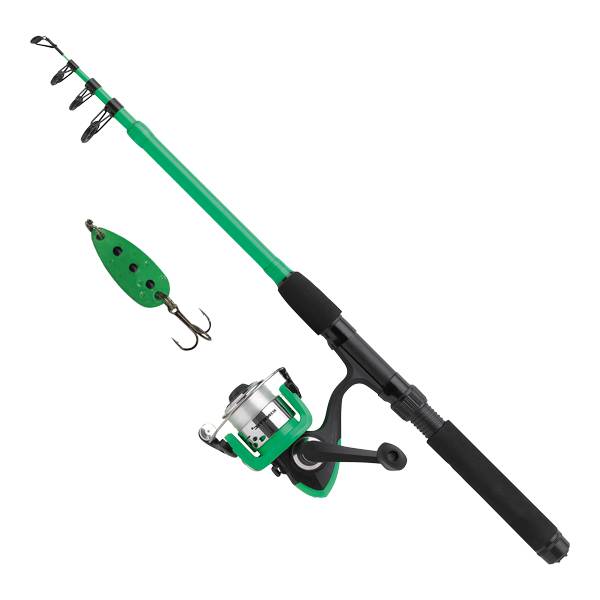 Kinetic Little Viking Go Fishing 5,6 fods spin fiskestang, grøn.