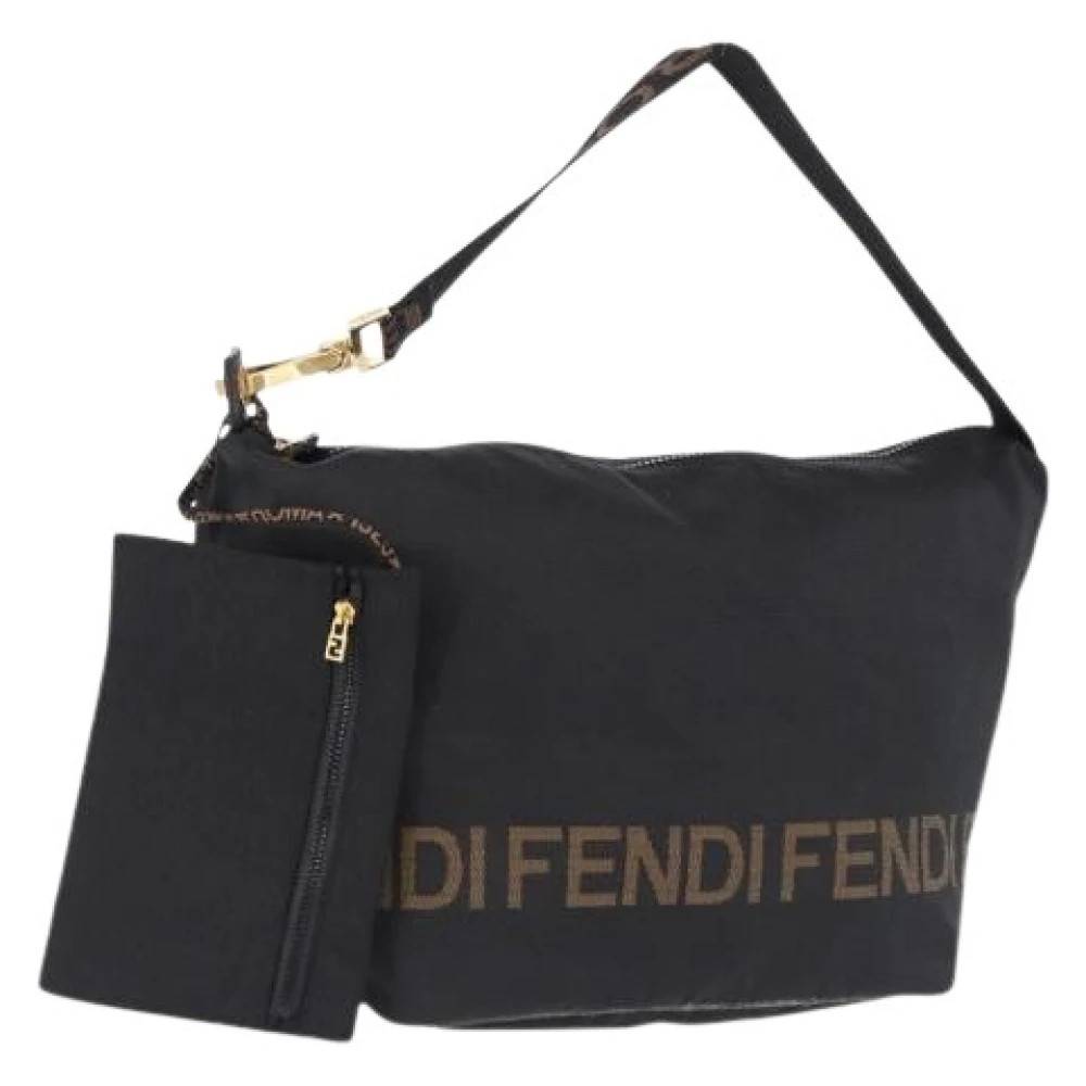 Fendi Vintage Pre-owned Vintage Skuldertaske - Vintage - Dame - Sort - ONE SIZE - Uld