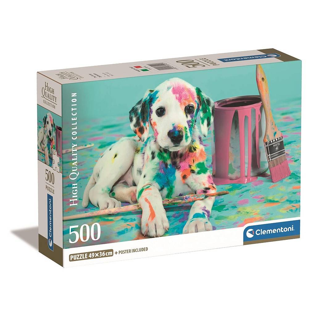 Hund Dalmatiner pussel 500 bitar Clementoni