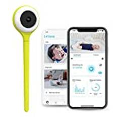 Lollipop babymonitor (Pistachio) - Fullfjädrad smart Wi-Fi-kamera med äkta gråterkänning och extra prenumerationsplan för syremätning/sömnsparande (Tillbehörsfri) (Gratis 7-dagars provperiod)