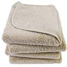 Polyte - Handduk - snabbtorkande, luddfri - mikrofiber - 4-set - beige - 40 x 76 cm