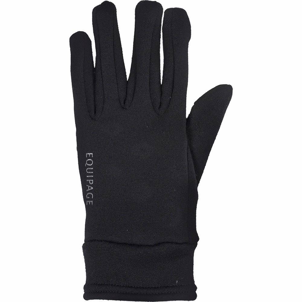 Equipage Elette fleece handske - XL / Sort