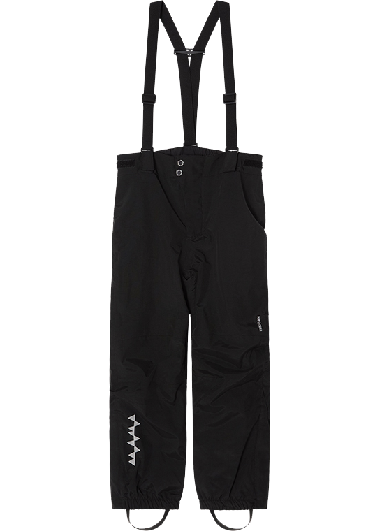 Isbjörn of Sweden Kids' Penguin Shell Pants Low Black, 122/128 cl