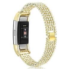 Fitbit Charge 2 klockarmband i hållbar legering - Guld