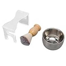 Män rakborste set mjuk bubbla skål nylon borst kit för rakning