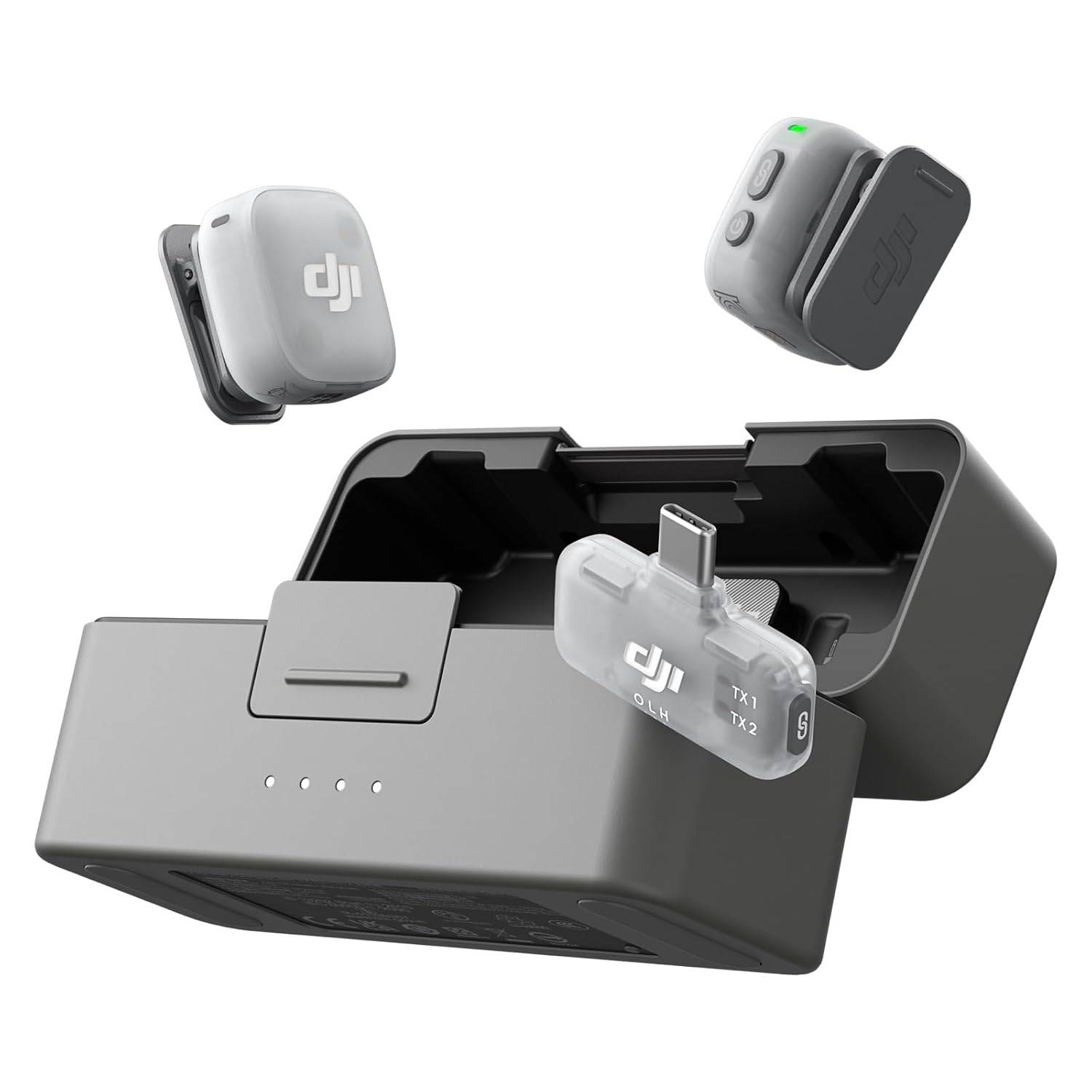 DJI Mic Mini 2 (Laddningsfodral för 2 sändare + 1 mobilmottagare)