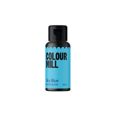 Vattenbaserad ätbar färg Sky Blue - Colour Mill Aqua 20ML
