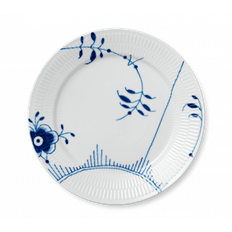 Royal Copenhagen Blå Mega Riflet Tallerken, 27cm