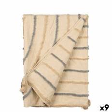 Stylish grå stribet sengetæppe quilt
