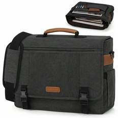 Messenger Bag For Men 17 Inch Laptop Canvas Briefcase Satchel Large Computer Shoulder Bag Waterproof For Work Office Travel Business College Back To S - Multicolor - 1pcs