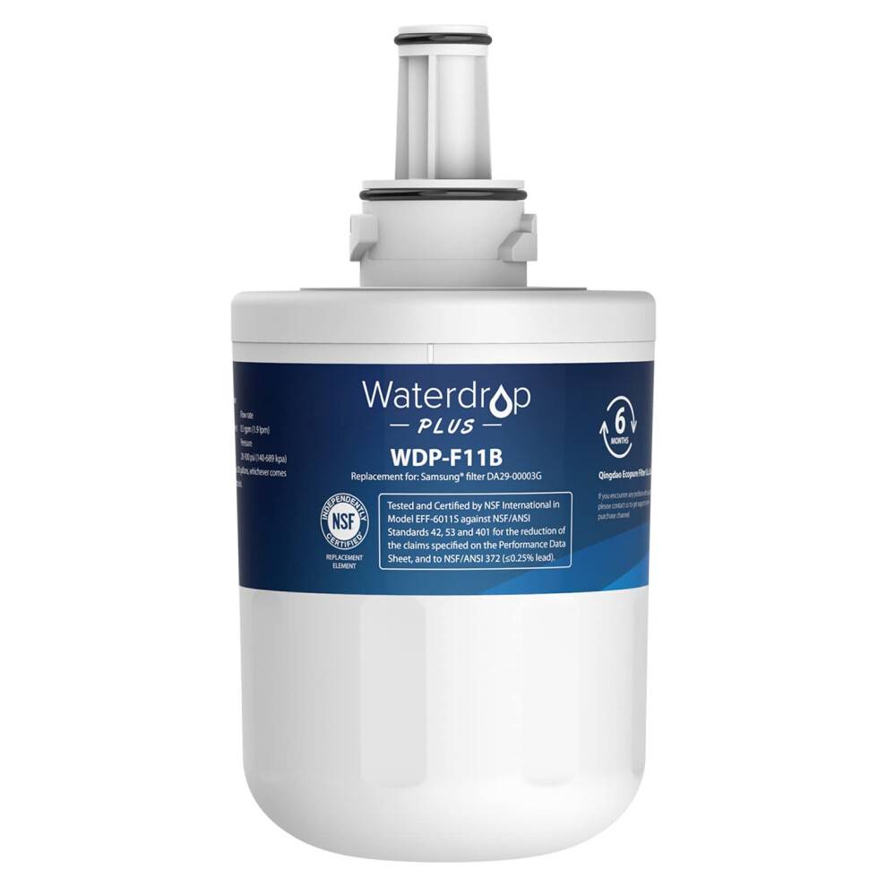Waterdrop Plus DA29-00003G NSF 401 & 53 & 42 Certificeret k?leskab Vandfilter Udskiftning for Samsung? DA29-00003G DA29-00003B DA29-00003A AQUA-P