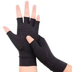 Varmende handsker med kompression & kobber - Unisex med grip. 2 modeller - KORT - SMALL