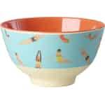 Rice Melamine Bowl "Retro Swimster" Small