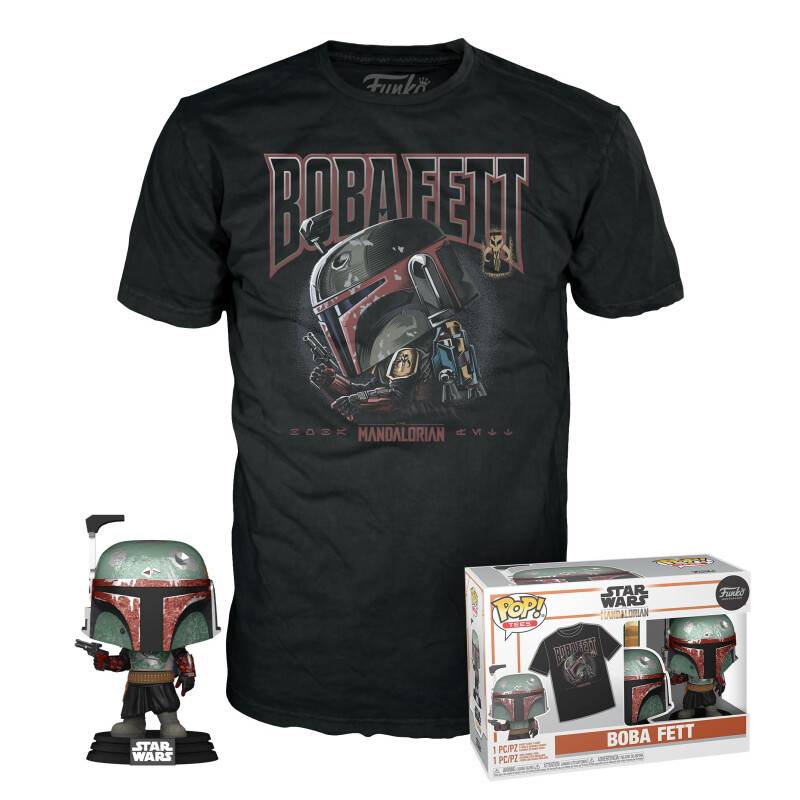 Funko Pop! & Tee: Tar Wars - Boba Fett - Small - (S) - Star Wars -...