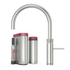 Quooker Fusion Round 5 i 1 køkkenarmatur, Pro3B & Cube, stål