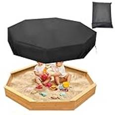 Sandbox Octagon, Sandbox | 210D Oxford Duk Vindtät Sandlåda Lock Octagon,Justerbart spänne sandlågsskydd, dragsko sandlågsskydd för barn uteplats Bakgårdslek, gård