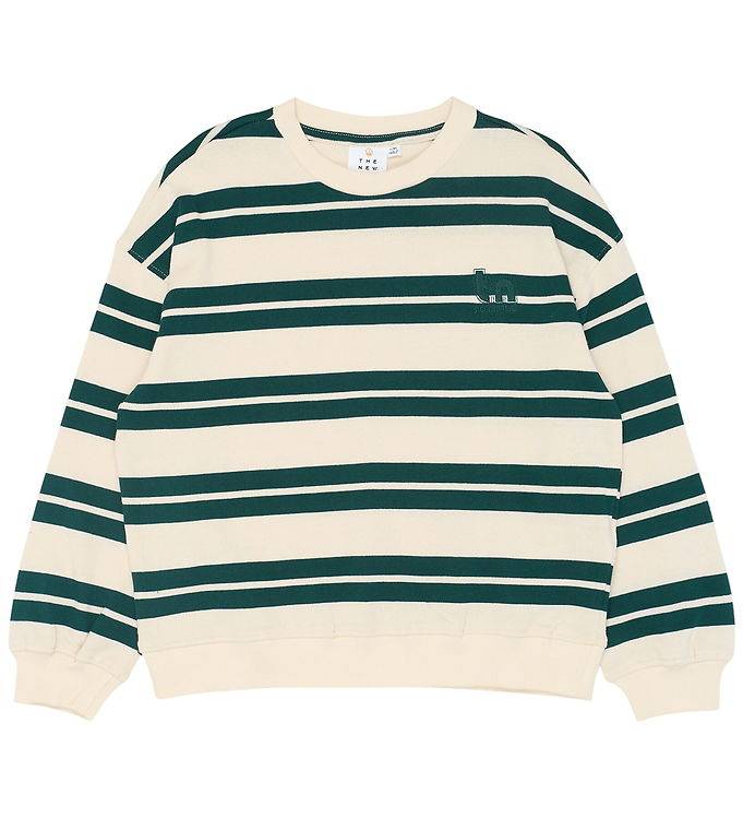 The New Tröja - Stickat - TnRob - Deep Teal Striped - The New - 9-10 år (134-140) - Tröja