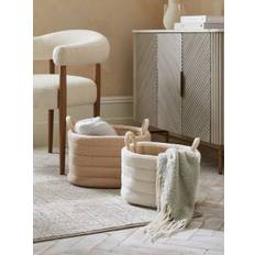 Next Set of 2 Natural and Cream Boucle Storage Baskets