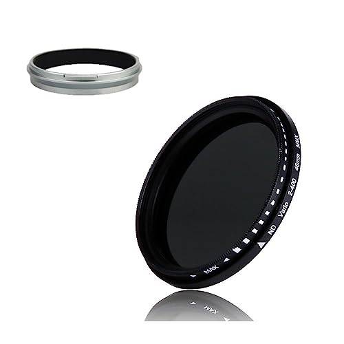 Kamera ND2-400 neutralt densitetsfilter med adapter ring fader variabel ND-filter ND2-ND400 för Fujifilm X100V X100F X100T X100S X100 X70 kamera