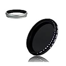 Kamera ND2-400 neutralt densitetsfilter med adapter ring fader variabel ND-filter ND2-ND400 för Fujifilm X100V X100F X100T X100S X100 X70 kamera