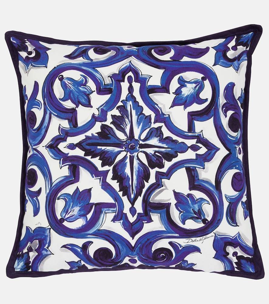 Dolce&Gabbana Casa Small printed canvas cushion