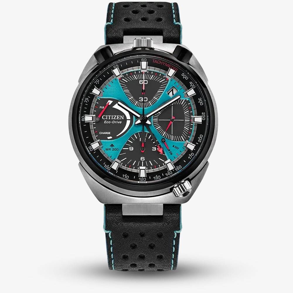 Citizen Mens Limited Edition Promaster Bullhead Racing Chronograph Watch AV0106-01L - Blue