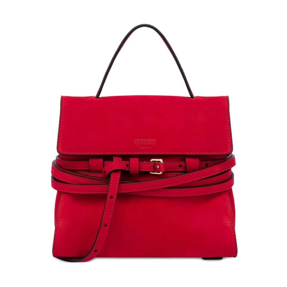 Moschino Rød Foldover Top Håndtaske - Tasker - Dame - Rød - ONE SIZE -
