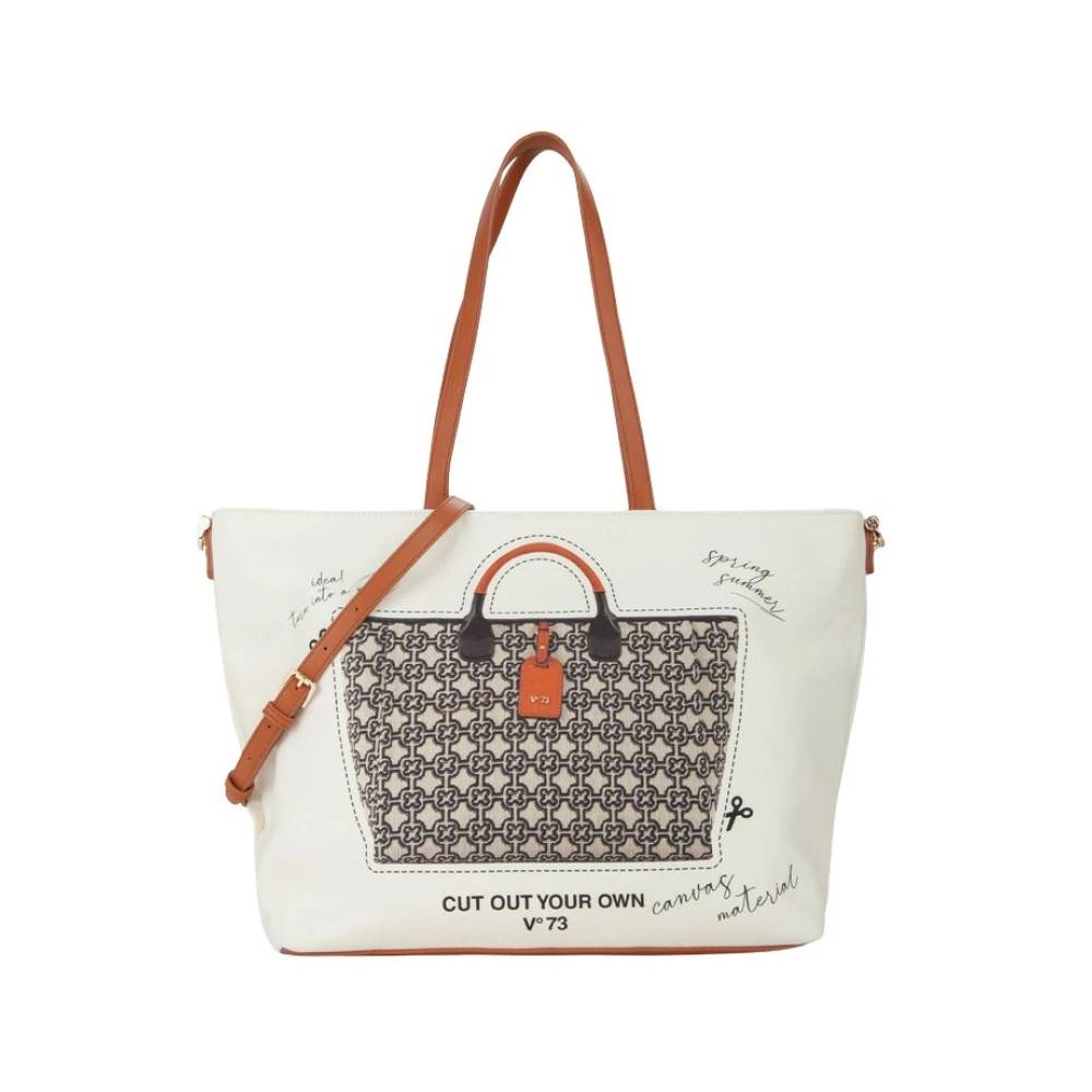 V73 Future Tote Bag - Tasker - Dame - Hvid - ONE SIZE - Uld