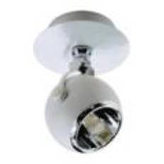 Loftlampe kugleformet 1 spot hvid