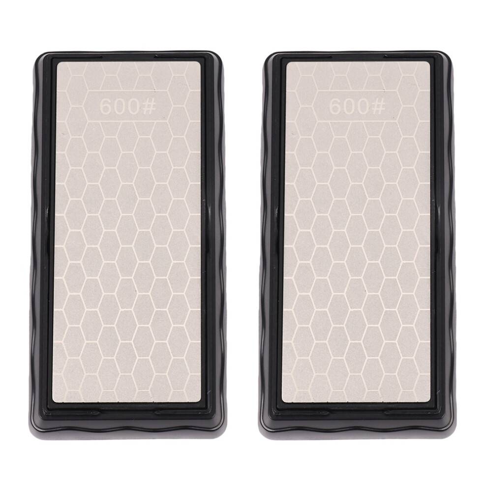 2X 600 1200 Double-Side Sharpener Diamond Whetstone Knife Sharpening Stone Kitchen Grit Chef Knife Grinding Tool