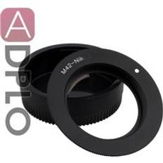 Pixco af confirm adapterring kostym för m42 objektiv till nikon f mount kamera (svart )d3200 d7000 d5000 d3100 ( icke-af)