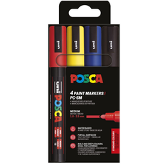 POSCA - Pennor POSCA PC-5M 4-pack - Flerfärgad