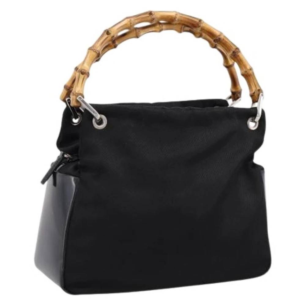 Gucci Vintage Pre-owned nylon gucci-tasker - Vintage - Dame - Sort - ONE SIZE - Nylon