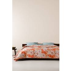FIORI BOLD sengetæppe - Orange