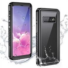 FS-serien för Samsung Galaxy S10 Snorkling undervattensfodral IP68 vattentät dammtät genomskinligt telefonskal