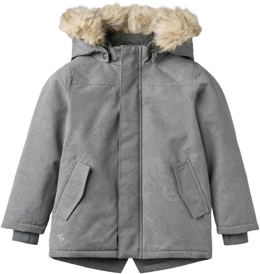 Wheat Jacket Kasper Str 116/6y - Reflective Elevation Map Overtøj Polyester hos Magasin.