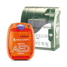 AED-3100 hjertestarter + Aivia 200 hjertestarterskab